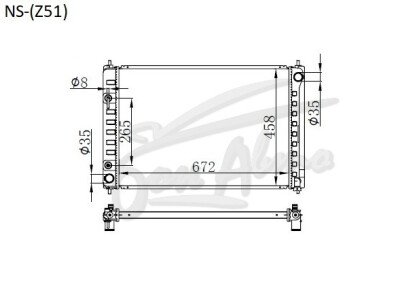 Радиатор NISSAN MURANO 2008-2014 (Z51) (QR,VQ) 
Бренд: TONGSHI PL26AT