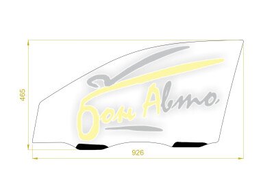 Стекло боковое BYD F3 2005- (NZE120) FD/RH 
Бренд: BSG