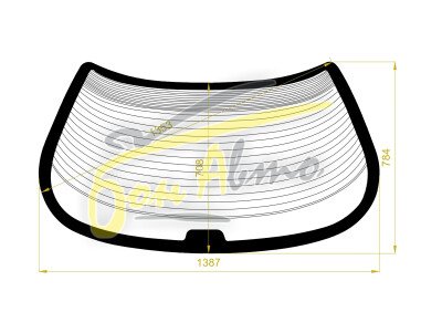 Стекло заднее с обогревом TOYOTA VISTA 1990-1994 (SV30-h/t) 
Бренд: ZDG