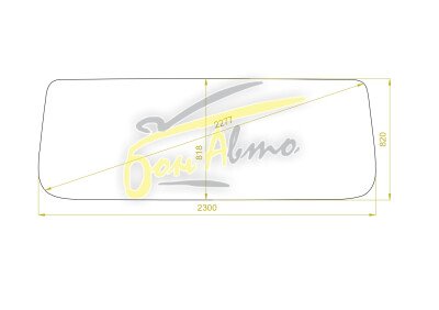 Стекло лобовое MAN F-SERIES 1986- (F90) 23001*820*2277 
Бренд: BSG с серой полосой