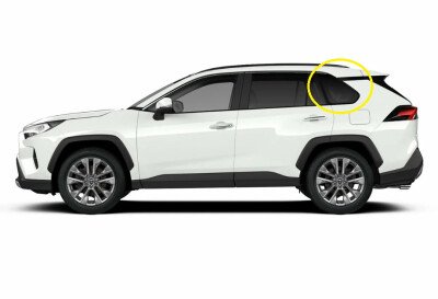 Стекло боковое TOYOTA RAV 4 2018- ASA50 SW/LH/H/X молдинг, антенна, фурнитура, 
Бренд: BENSON Тонированное