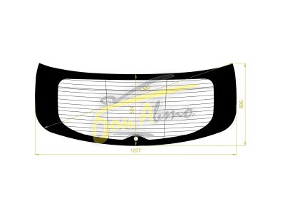 Стекло заднее с обогревом SUBARU TRIBECA 2005-2014 (WXF-2008) 1 отверстие 
Бренд: BSG