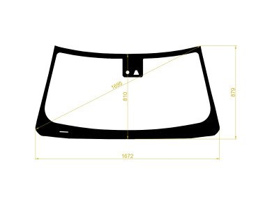 Стекло лобовое GMC YUKON 2015- (K2UG-LHD) место под 1 камеру, место под датчик дождя, молдинг, фурнитура, 
Бренд: BENSON с синей полосой