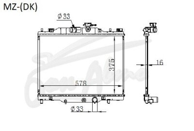 Радиатор MAZDA CX-3 2014- (DK) (S5) 
Бренд: TONGSHI PL16MT