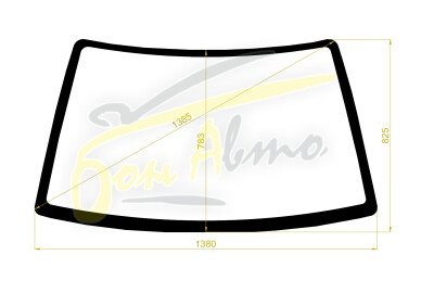 Стекло лобовое TOYOTA TERCEL 1986-1990 (EL30) 
Бренд: ZDG с синей полосой