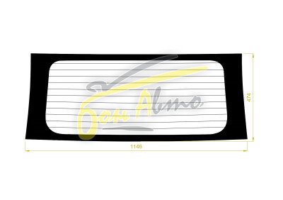 Стекло заднее с обогревом DAIHATSU BOON 2004-2010 (M300) 
Бренд: ZDG Тонированное