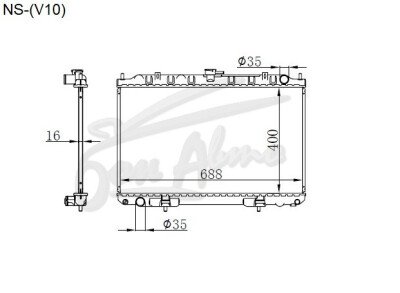 Радиатор NISSAN AVENIR 1998-2006 (W11) (SR,CD) 
Бренд: TONGSHI PL16MT