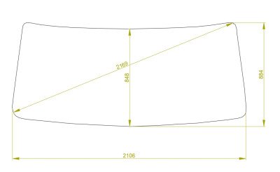 Стекло лобовое HINO RANGER 2001-2017 (Y077-wide) 2106*884*2169 
Бренд: КМК