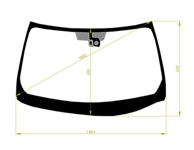 Стекло лобовое INFINITI M 2004-2010 (Y50-LHD) место под датчик дождя 
Бренд: FYG с зеленой полосой