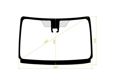 Стекло лобовое TOYOTA SPADE 2012- (NCP141) место под 1 камеру 
Бренд: BENSON