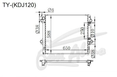 Радиатор TOYOTA 4RUNNER 2002-2009 (KDN215)(б/г) (1KD) 
Бренд: TONGSHI PL32AT