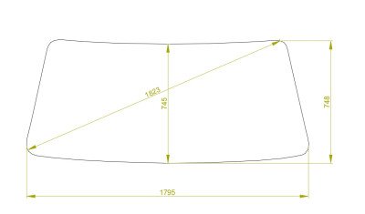 Стекло лобовое HINO RANGER 1984-1995 (FC164) 1795*748*1823 
Бренд: ZDG