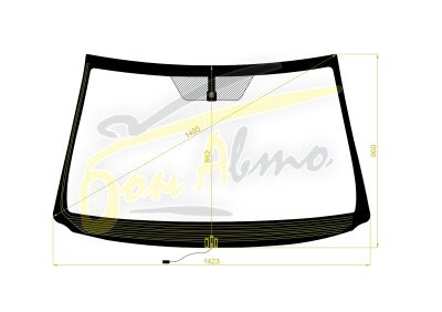 Стекло лобовое TOYOTA RAV 4 2005-2016 (ACA30-LHD) обогрев щеток 
Бренд: КМК