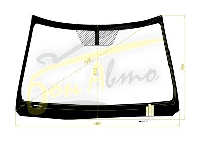 Стекло лобовое TOYOTA CROWN 2008-2012 (GRS200-RHD) обогрев щеток 
Бренд: BENSON