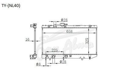 Радиатор TOYOTA TERCEL 1990-1994 (NL40)(dies) (1NT) 
Бренд: TONGSHI PL16AT