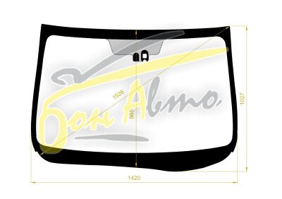 Стекло лобовое MAZDA 6 2007-2012 (GH-LHD-USA) место под датчик дождя 
Бренд: BENSON с синей полосой