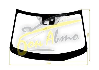 Стекло лобовое MITSUBISHI ECLIPSE CROSS 2017- (GK-LHD) место под 1 камеру, место под датчик дождя, фурнитура, 
Бренд: FYG