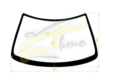 Стекло лобовое NISSAN SKYLINE 1989-1994 (HR32-4d sed) 
Бренд: BSG
