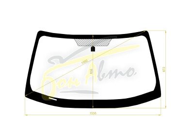 Стекло лобовое HONDA CR-V 2001-2006 (RD5-RHD) 
Бренд: ZDG