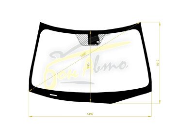 Стекло лобовое ACURA TSX 2009-2014 (CU1-LHD-4d sed) место под датчик дождя 
Бренд: ZDG