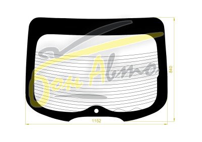 Стекло заднее с обогревом MITSUBISHI GALANT FORTIS 2007-2015 (CX-5d h/b) 1 отверстие 
Бренд: BENSON