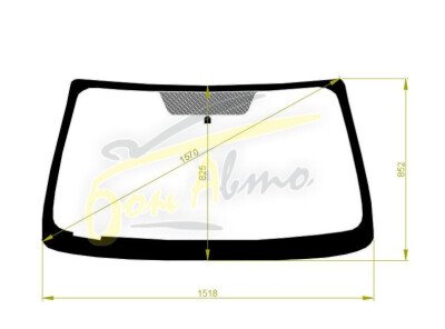 Стекло лобовое ISUZU ASCENDER 2003-2009 () 
Бренд: КМК с синей полосой