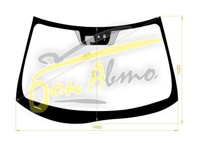 Стекло лобовое MITSUBISHI RVR 2010- (GA3-4-RHD) место под 1 камеру, место под датчик дождя, молдинг, 
Бренд: BENSON с синей полосой