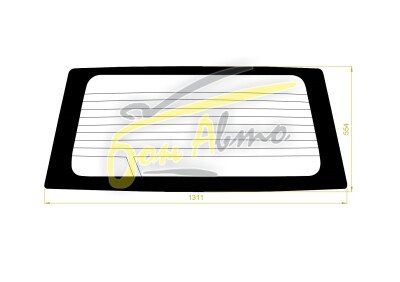 Стекло заднее с обогревом MITSUBISHI CHALLENGER 1996-2008 (K99W) 
Бренд: BSG Тонированное