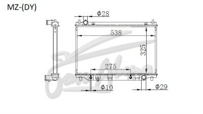 Радиатор MAZDA 2 2002-2007 (DY) (FU,FX,FY,F6) 
Бренд: TONGSHI PL26AT