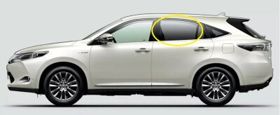 Стекло боковое TOYOTA HARRIER 2013-2020 XU60 RD/LH фурнитура, 
Бренд: BENSON Тонированное