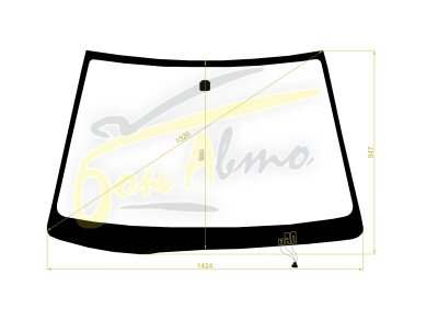 Стекло лобовое TOYOTA CALDINA 2002-2007 (AZT241-RHD) обогрев щеток 
Бренд: BSG с серой полосой