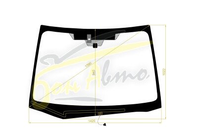 Стекло лобовое SUBARU XV 2011-2016 (GP-RHD) обогрев щеток, место под 2 камеры, место под датчик дождя, 
Бренд: ZDG