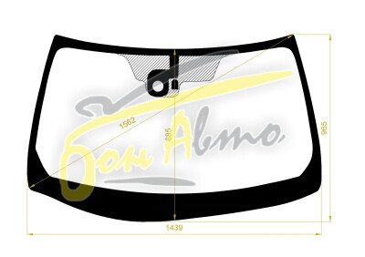 Стекло лобовое NISSAN FUGA 2004-2009 (Y50-RHD) место под датчик дождя 
Бренд: ZDG с синей полосой