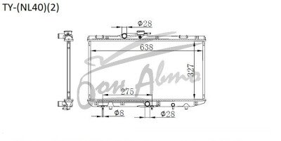 Радиатор TOYOTA STARLET 1989-1995 (EP80) (4E,1N) 
Бренд: TONGSHI PL26AT