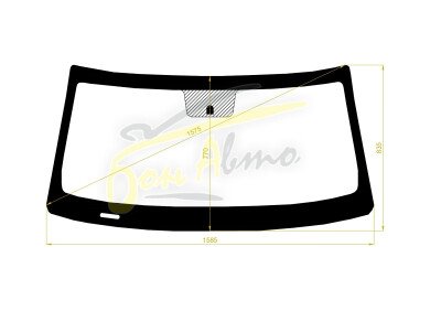 Стекло лобовое CHEVROLET CAMARO 2010- () 
Бренд: ZDG с синей полосой