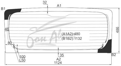 Стекло заднее с обогревом NISSAN PINO 2007-2010 (HC24S) 
Бренд: BENSON