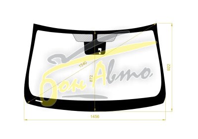 Стекло лобовое OPEL INSIGNIA 2008- (A) место под датчик дождя, , молдинг, 
Бренд: FYG с синей полосой