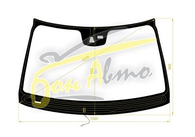 Стекло лобовое MERCEDES S-CLASS 2009-2013 (W221-LHD-2009) обогрев щеток, место под 1 камеру, место под датчик дождя, молдинг, 
Бренд: BENSON