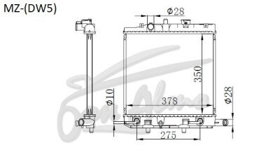 Радиатор FORD FESTIVA 1996-2002 (DW5) (B5) 
Бренд: TONGSHI PL26AT