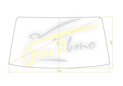 Стекло лобовое TOYOTA HIACE 1989-2004 (H100-в резинку) 
Бренд: BENSON с синей полосой