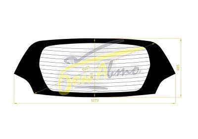 Стекло заднее с обогревом DAEWOO MATIZ 2009-2015 (M300) 
Бренд: BSG