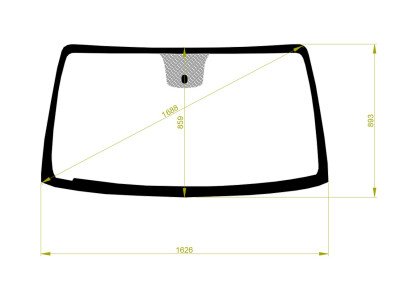 Стекло лобовое INFINITI QX56 2004-2010 (JA60) 
Бренд: BSG с синей полосой