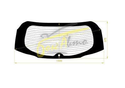 Стекло заднее с обогревом HONDA SHUTTLE 2015- (GP7-8,GK8-9) 1 отверстие 
Бренд: BENSON