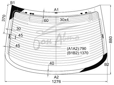 Стекло заднее с обогревом TOYOTA MARK X 2004-2009 (RX120) 
Бренд: ZDG