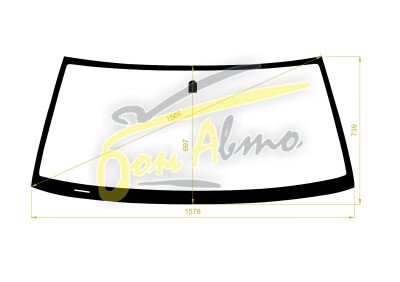 Стекло лобовое TOYOTA TUNDRA 1999-2006 (UCK30) 
Бренд: BSG с зеленой полосой