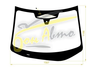 Стекло лобовое NISSAN ARIYA 2020- (ZAA-LHD) большое окно под камеру с обогревом, место под датчик дождя, молдинг, 
Бренд: BENSON