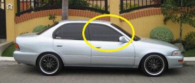 Стекло боковое TOYOTA SPRINTER 1991-1995 (#E10#) 4d sed FD/RH 
Бренд: BSG