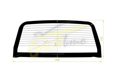 Стекло заднее с обогревом TOYOTA HILUX SURF 1989-1995 (N130) 
Бренд: КМК
