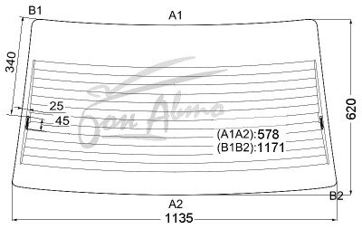 Стекло заднее с обогревом TOYOTA ESTIMA EMINA 1990-1999 (CXR20) 
Бренд: BENSON