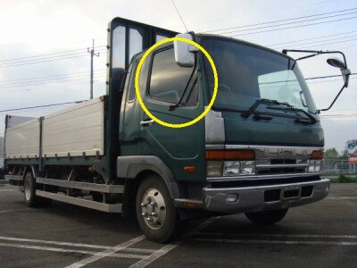 Стекло боковое MITSUBISHI FUSO FIGHTER 1992- FK60 2 отверстия FD/RH 
Бренд: BSG